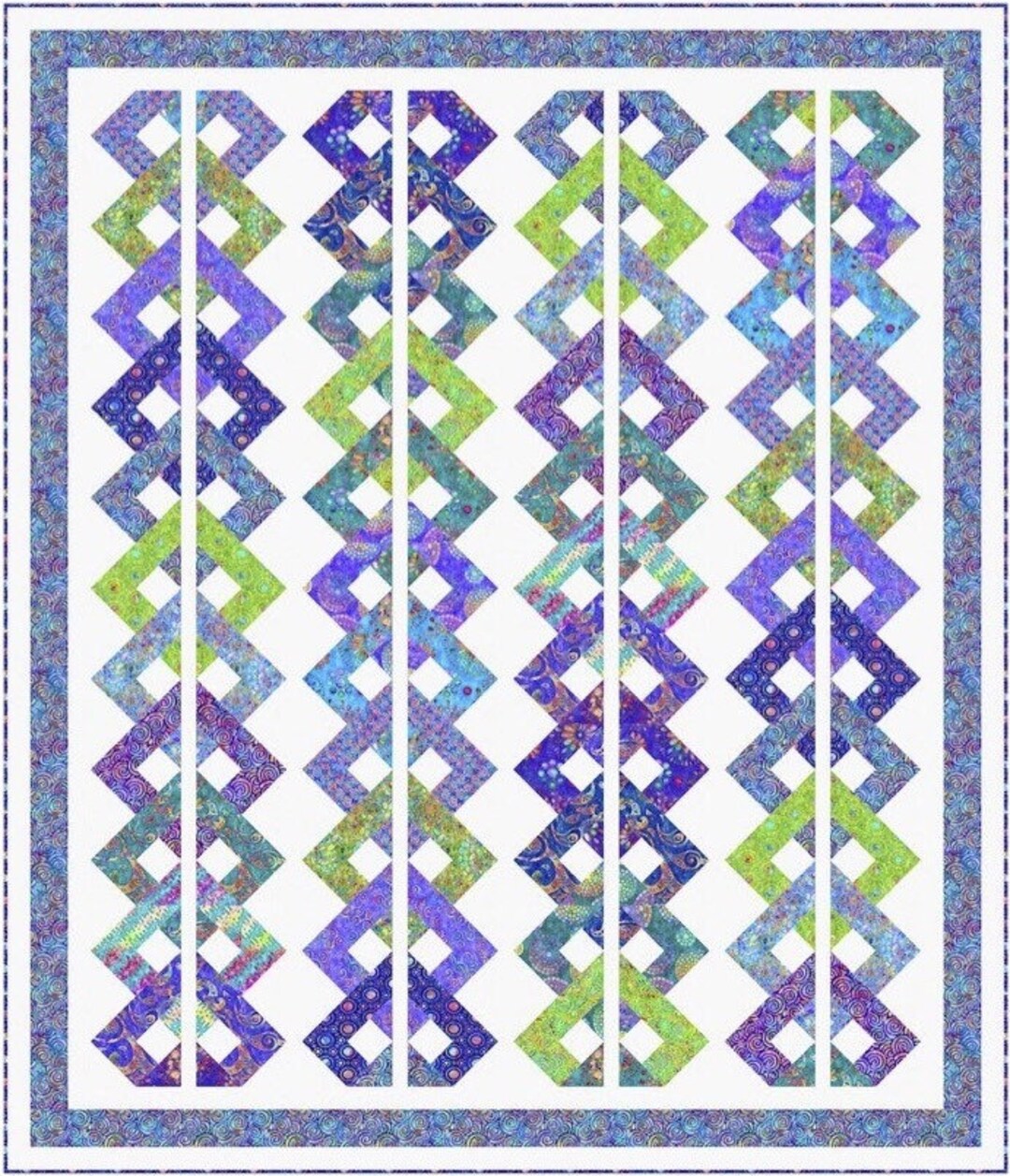 Quilt Pattern BRILLIANT WEAVES Pine Tree Quilts Quilt Pattern 66 by 77 ...