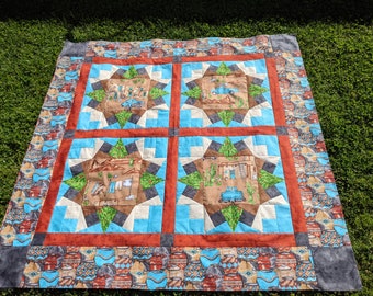 Quilt Handmade - Southwest Designs - Lap Quilt 50" x 50" - Free Shipping