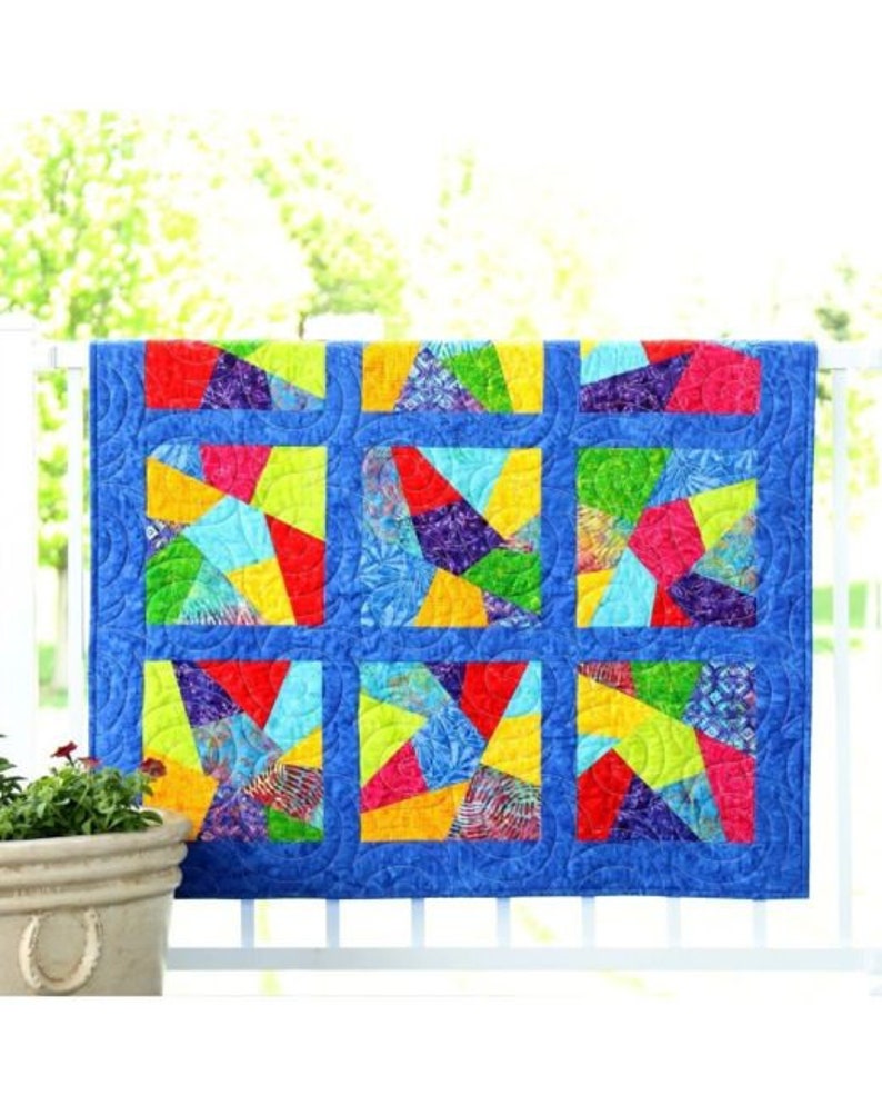 Quilt Kit PRECUT scrappy Crazy Quilt by Etsy
