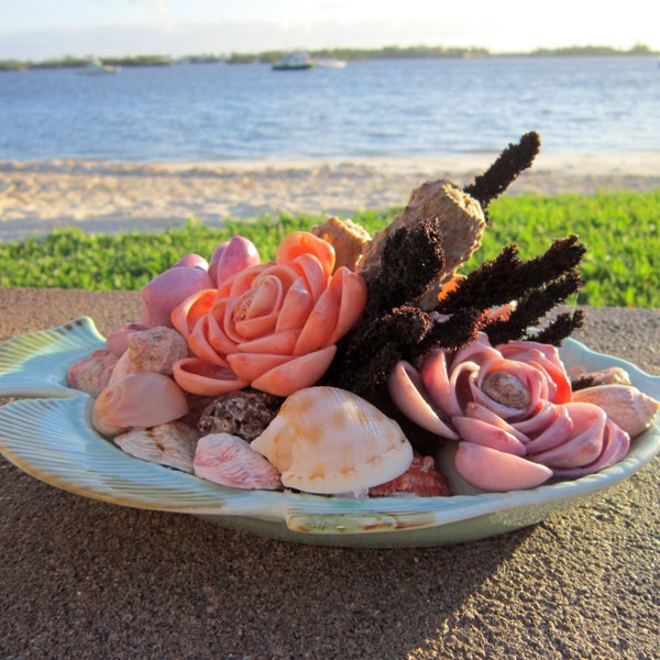 Florida Sea Shell Flower Centerpiece