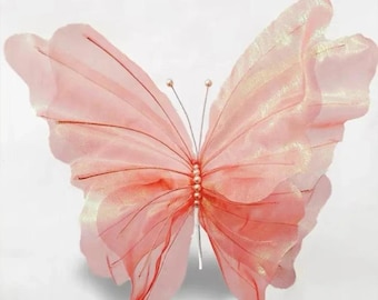 Mariposa decorativa 3D grande de 50 cm, decoración colgante para festivales, bodas, fiestas, jardines, escaparates y decoración de eventos.