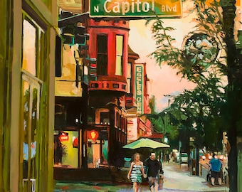 Downtown Boise Art Print