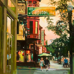 Boise -Downtown Boise Art Print