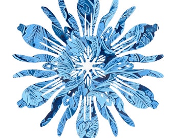 Graphic Snowflake Painting