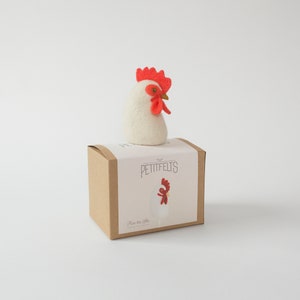 Hen Needle Felting Kit. Felting Kit. Felt Craft Kit. DIY Needle Felting. Craft Gift. Make Your Own Animal Kit. Hen Felting Kit. image 2