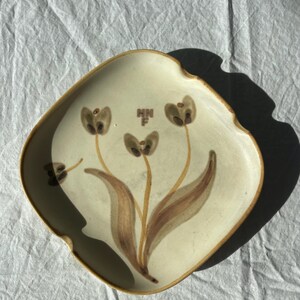 SØHOLM Denmark Ceramic Ashtray No. 1549 | Vintage Danish Botanical Trinket Dish | Mid-Century Pottery