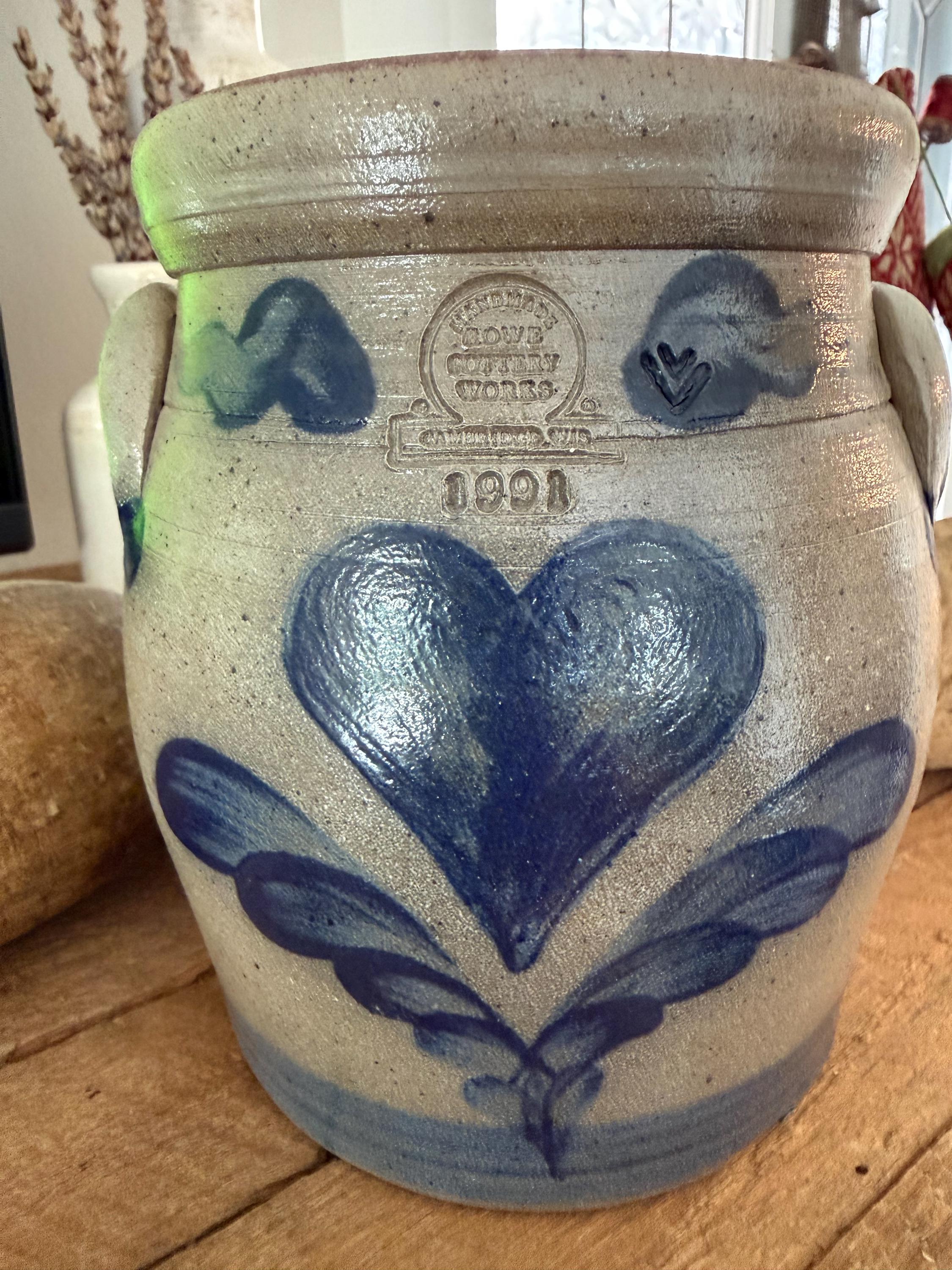 Rowe Pottery With Lid - Etsy