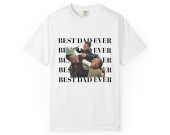 Camiseta personalizada con foto de papá / Camiseta con retrato de padre e hijos