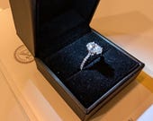3.32ct Oval IGI Certified Ring – Hidden Halo – White Gold