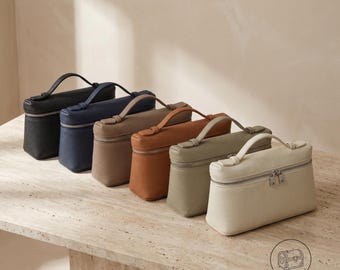 Pochette in pelle L19, piccola borsa a mano in pelle, borsa minimalista con manico superiore, elegante pochette da sera con tracolla removibile