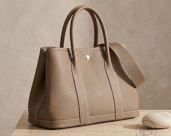 Borsa tote da donna in pelle fatta a mano, borsa a tracolla in pelle bovina pieno fiore, borsa a tracolla di grande capacità, borsa da lavoro da donna, tracolla regolabile