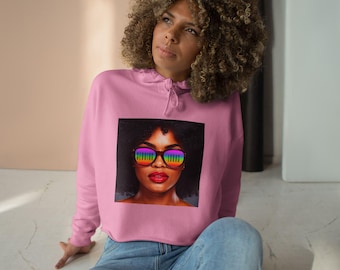 SERVERINGSLOOKS Crop Hoodie