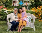 Add Deceased Loved One to Photo, Realistic Family Picture Merge, Memorial Portrait Edit