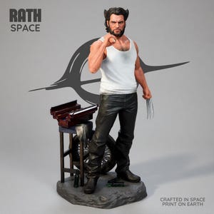 Archivo STL de la estatua y busto de Wolverine de Marvel a escala 1/6