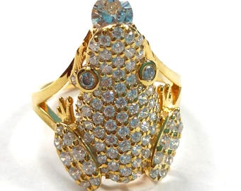 Handmade Forg Ring Silver CZ Jewelry,