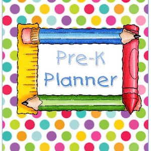 Pre-K Teacher Planner/Calendar, Planners, Orangizers, School Planner, Binder Planner