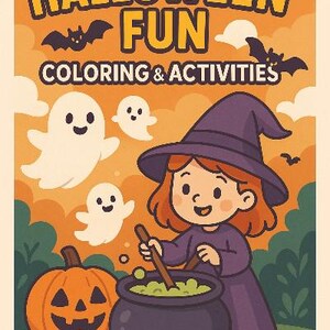 Halloween Fun Coloring & Activities Book