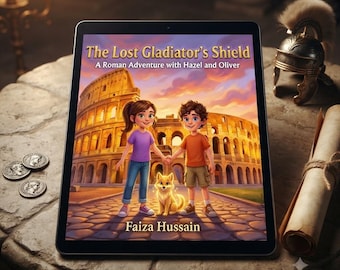 Ebook d'aventures romaines pour enfants | Bouclier du gladiateur perdu | 6-9 ans Histoire mystérieuse du Colisée PDF | Hazel et Oliver Tome 2