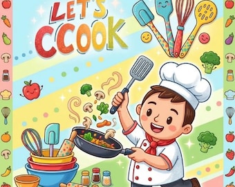 Livre de coloriage futur chef pour enfants | Pages de cuisine à imprimer pour les 4-8 ans