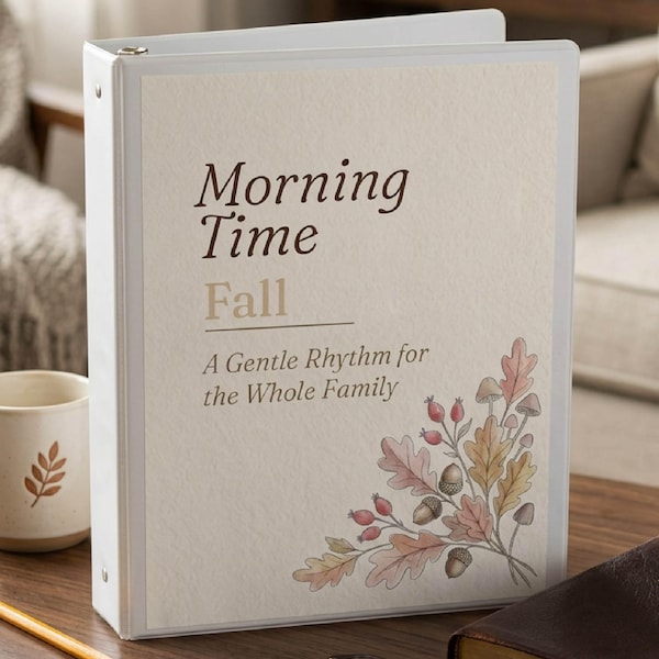 Morning Time Printable | Seasonal Fall | Family Homeschool Basket | Ages 2 - 12 (Digital Download)