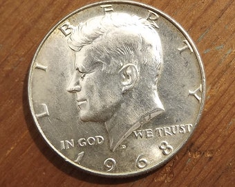 1968-D Kennedy 40% Silver Half Dollar