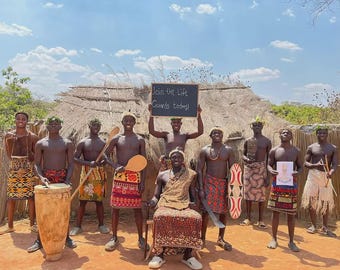 African Birthday Video Message, Personalized Singing Dancing Greeting from Africa, Custom Video Surprise Gift for Her