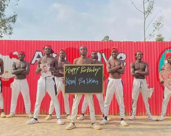 African Birthday Video Message, Personalized Singing Dancing Greeting from Africa, Custom Video Surprise Gift for Her