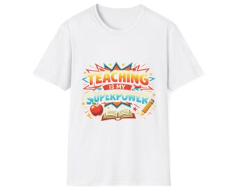 Camiseta "Enseñar es mi superpoder" / Camiseta gráfica para profesores