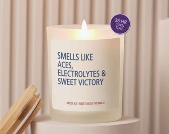 Funny Tennis Candle Gift Tennis Player Gift Candle Tennis Coach Gift Tennis Mom Decor Match Day Gift Sports Lover Candle C173