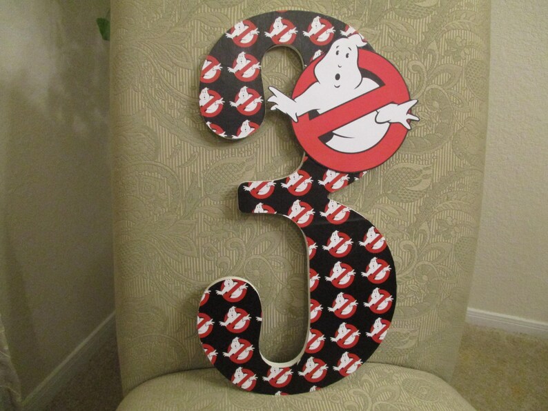 GHOSTBUSTERS big number 25.99 per number 18 tall Etsy
