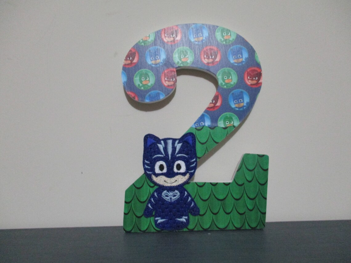 PJ MASKS NUMBERS 20.00 par nombre 81/2 Owlette Etsy