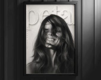 Ariana Grande Petal Album Poster, Black and White Pop Star Wall Art, Aesthetic Music Print, Feminine Bedroom Decor, Arianator Gift