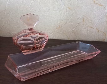 Frisiertisch Garnitur Rosalin Art Deco Kammschale Flakon