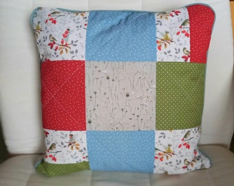 Decorative cushion cushion patchwork 40 x 40 cm