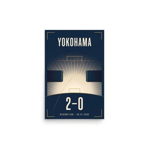 Redemption | 2002 World Cup Final Art Print | The ARCHV Football Poster | Yokohama Japan | Illustrated Wall Art
