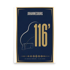 Minute 116 | 2010 World Cup Final Art Print | The ARCHV Football Poster | Johannesburg South Africa | Illustrated Wall Art