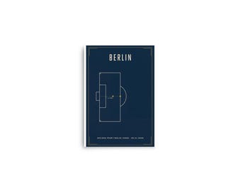 Decisa da dodici metri / Stampa artistica della finale della Coppa del Mondo 2006 / Poster di calcio ARCHV / Berlino, Germania / Illustrazione murale