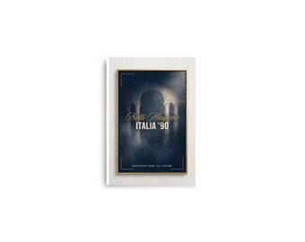Notti Magiche | 1990 World Cup Final Art Print | The ARCHV Football Poster | Rome Italy | Illustrated Wall Art