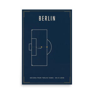 Decided From Twelve Yards | 2006 World Cup Final Art Print | The ARCHV Football Poster | Berlin Germany | Illustrated Wall Art