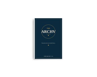The ARCHV Logo Poster | Minimalist Football Archive Wall Art | Navy & Gold Soccer Crest Print | Editorial Football Decor