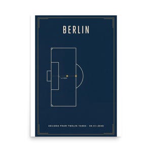 Decided From Twelve Yards | 2006 World Cup Final Art Print | The ARCHV Football Poster | Berlin Germany | Illustrated Wall Art