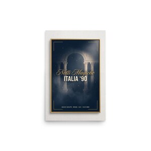 Notti Magiche | 1990 World Cup Final Art Print | The ARCHV Football Poster | Rome Italy | Illustrated Wall Art