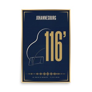 Minute 116 | 2010 World Cup Final Art Print | The ARCHV Football Poster | Johannesburg South Africa | Illustrated Wall Art