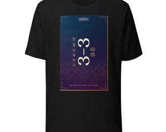 T-shirt Lusail 2022 / La finale più bella / Maglietta con grafica calcistica / Maglietta da calcio minimalista / Regalo per tifosi di calcio