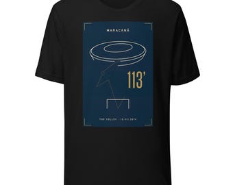 T-shirt Maracana 2014 | Het salvo | T-shirt met voetbalfinale | Minimalistisch voetbalshirt | Cadeau voetbalfan