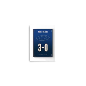 The Night It Turned Blue | 1998 World Cup Final Art Print | The ARCHV Football Poster | Saint-Denis Paris | Illustrated Wall Art