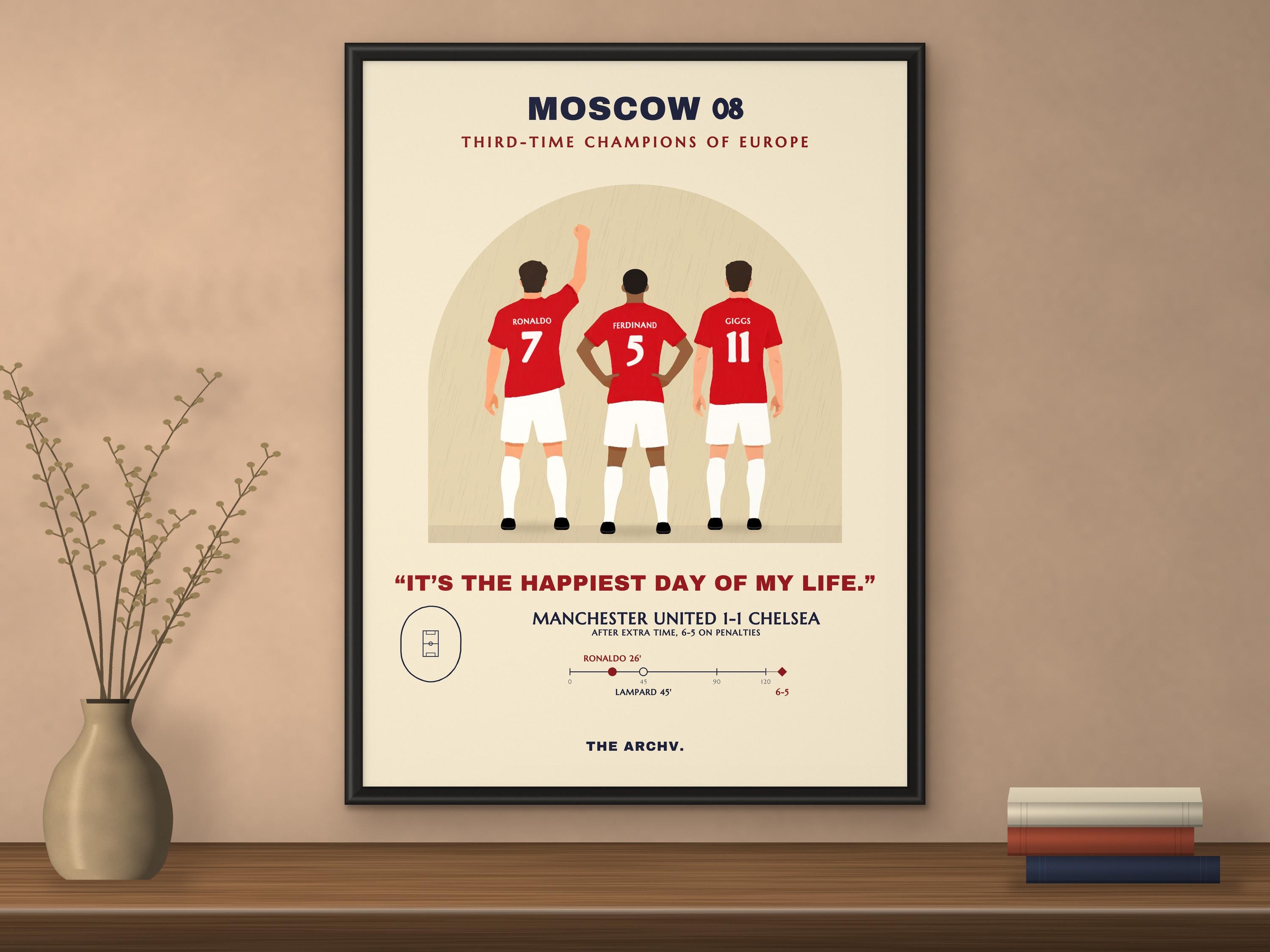 Man United 2008 Champions League - Etsy
