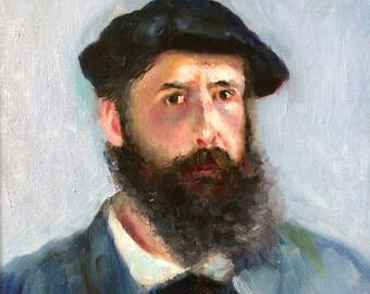 Monet Self Portrait Etsy Monet Self Portrait Etsy