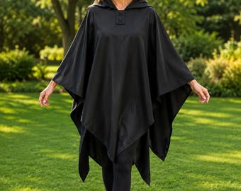 Ahsoka Tano Cosplay Poncho - Medieval Poncho, Custom Cotton or Wool Knight Robe for Adults