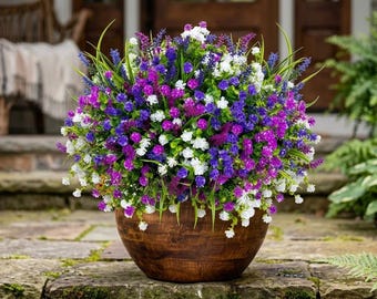 13 STKS Kunstbloemen voor buiten, nepplanten